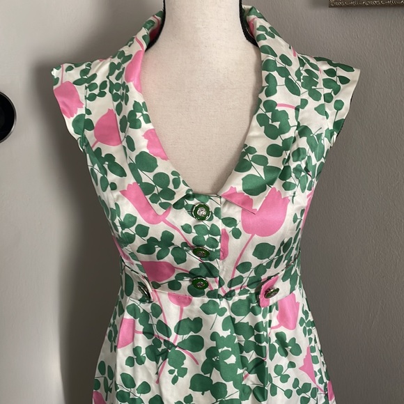 ANTHROPOLOGIE Moulinette Soeurs silk floral dress
pastel floral print pockets - Picture 3 of 16